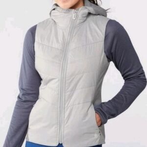 SMARTWOOL Ivory Hooded Smartloft Zip Up Vest 185.00